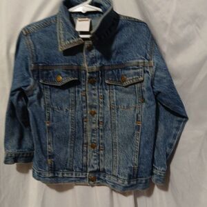 faded glory blue jean jacket size 5t Girls